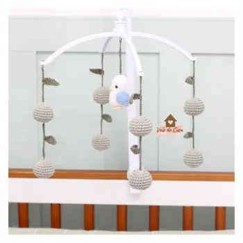 Móbile Passarinho + bolinhas + folhinhas - Foto 2