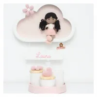 Kit - Enfeite Boneca + Kit Higiene 5 peças 