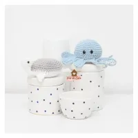 Kit Higiene Poá - 4 peças - Fundo do Mar - Polvo + Tartaruga