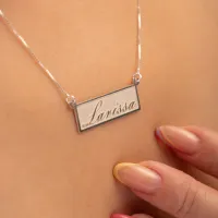 Colar de prata 950  Personalisado - PLATE - CO249
