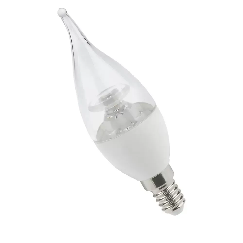 Lampada led Vela transparente 4W biv