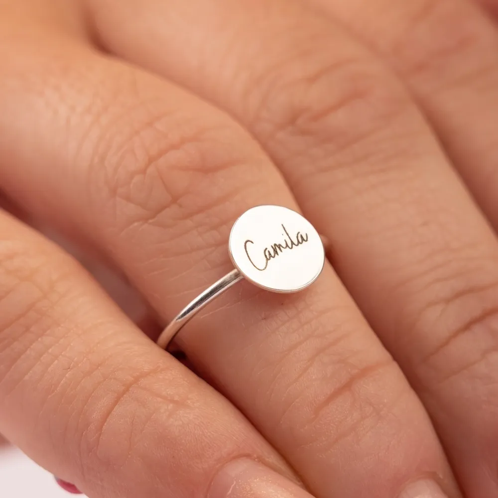 Anel personalizado de prata 950 - ANR100 Imagem