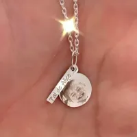  Pingente de Prata personalizado - Foto Gravação - PIG165