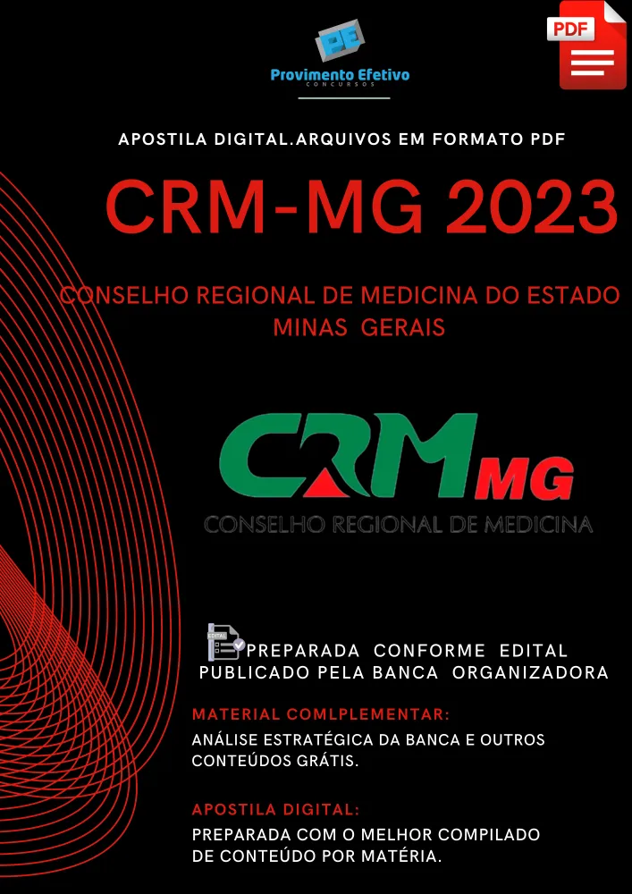 Apostila CRM MG Técnico Informática 2023 Imagem