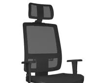  Cadeira Multiregulável NR17 Brizza Tela Encosto Regulável com Base Giratória com Braços Reguláveis e Apoio de Cabeça - Foto 5