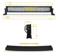 Barra Led Cree Curva Off Road 390w 8d 54cm  - Foto 3