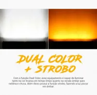 Barra de Led 390w 8D Curva  Dual Color F250 56CM  - Foto 4