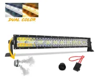 Barra de Led 390w 8D Curva  Dual Color F250 56CM  - Foto 17
