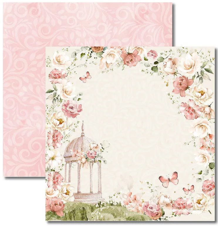SC-832- Garden 6 - Papel para Scrapbook Dupla Face Imagem
