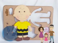 G1.276 Gabarito de Moldes em MDF Charlie Brown - Amiguinhos do Snoopy - Foto 2