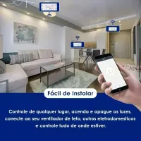 Espelho placa 1 Interruptor Inteligente SMART Wi-Fi CASA INTELIGENTE - Foto 8