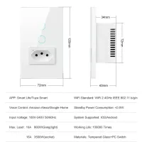Espelho placa 2 tomada Inteligente SMART Wi-Fi CASA INTELIGENTE - Foto 17