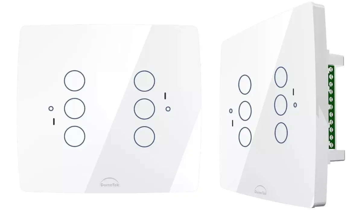 Espelho placa 6 Interruptor Inteligente SMART Wi-Fi CASA INTELIGENTE Imagem