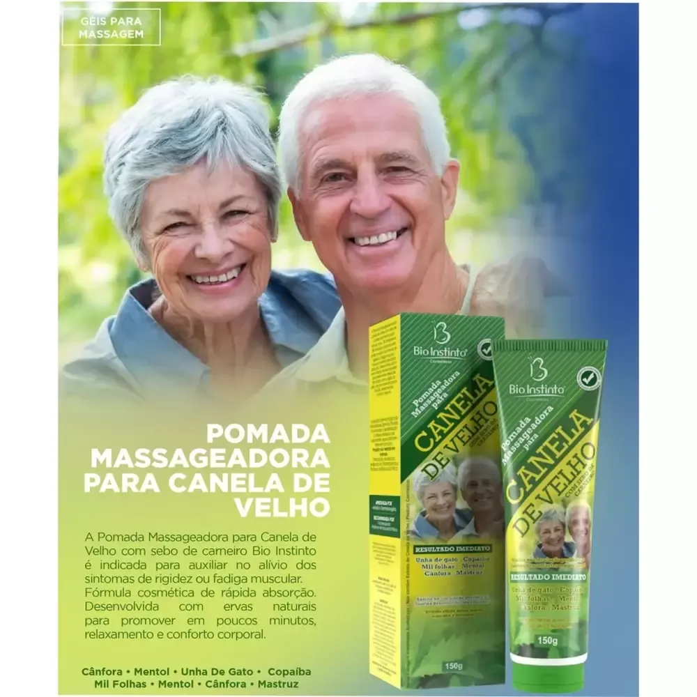 Pomada Massageadora para Canela de Velho