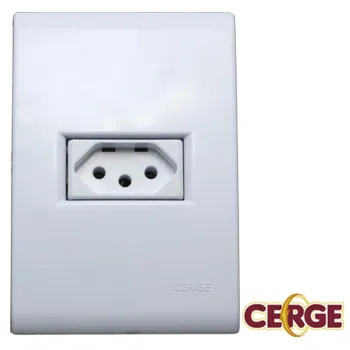 Cerge Conjunto 1 Interruptor simples com espelho placa  4x2
