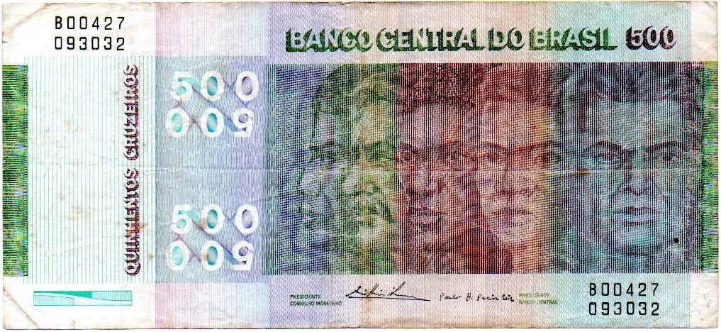 C150 - 500 Cruzeiros - Etnias / Raças - Data: 1979 - MBC