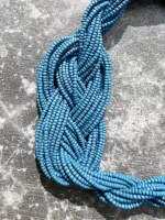 Colar em camadas de miçangas e brincos de gota - Foto 2