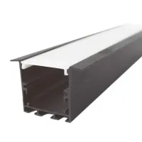 Perfil de LED Embutir Alumínio escovado  - Foto 4