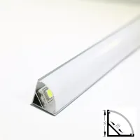 Perfil de LED Canto Sobrepor Alumínio - Foto 2