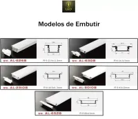 Perfil de LED flexivel Alumínio - Foto 11