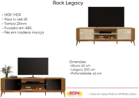 Rack Legacy largura 2 metros tv  ate´65 - Foto 5