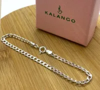 Pulseira de prata grumet - PUL52 - Foto 2