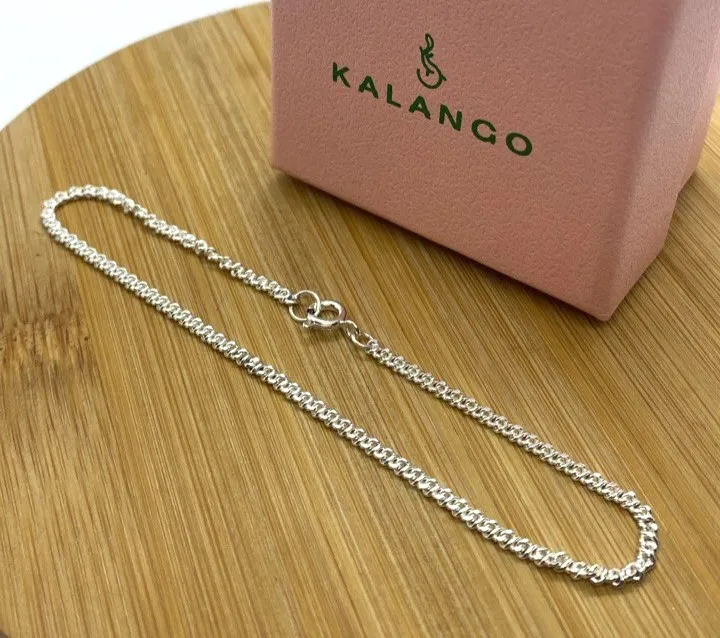 Pulseira de prata grumet fininha - PUL22