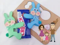 G1.283 Gabarito de Moldes em MDF Agarradinho Coelho - Foto 4