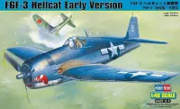 Avião F6F-3 Hellcat Early Kit Hobby Boss 1/48 plastimodelismo