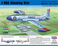 Avião F-80 A Shooting Star Kit Hobby Boss 1/48 plastimodelismo