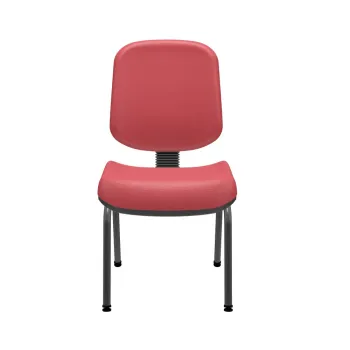 Cadeira Aproximação Operativa Plus Diretor Base 4 Pés Preta Kit com 2 unidades - Foto 2