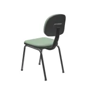 Kit com 4 unidades Cadeira Secretária Plus Fixa 4 Pés - Foto 4