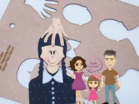 G1.284 Gabarito de Moldes em MDF Wandinha 15cm 