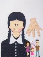 G1.285 Gabarito de Moldes em MDF Wandinha 23cm  - Foto 2