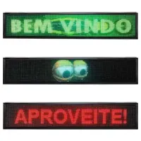 Painel Display Letreiro Led 100 X 20cm - Varias Cores - Foto 2