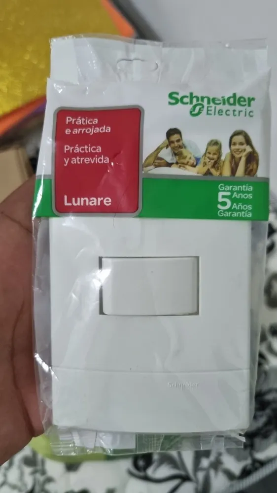 Schneider Conjunto 1 Interruptor simples com espelho placa 4x2 Imagem