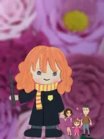 G1.287 Gabarito de Moldes em MDF Hermione 17cm  + Stencil de Expressão - Foto 4