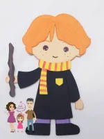 G1.288 Gabarito de Moldes em MDF Ron 17cm  + Stencil de Expressão - Foto 3