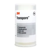 Fita Transpore 10x4,5cm Plástica Transparente Microperfurada - 3M - Foto 2