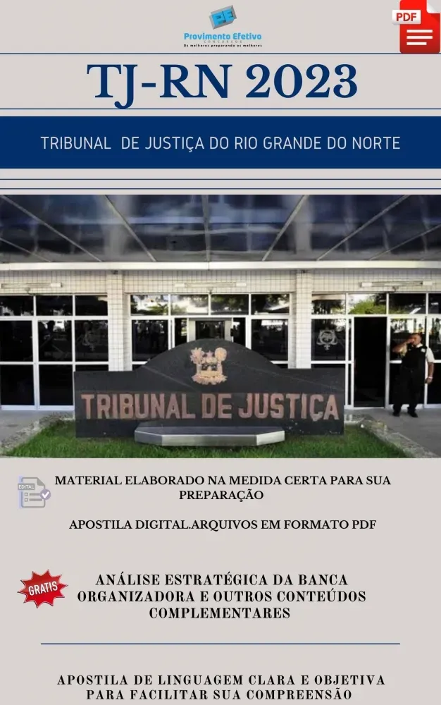 Apostila TJ RN Analista Biblioteconomia Ano 2023 Imagem