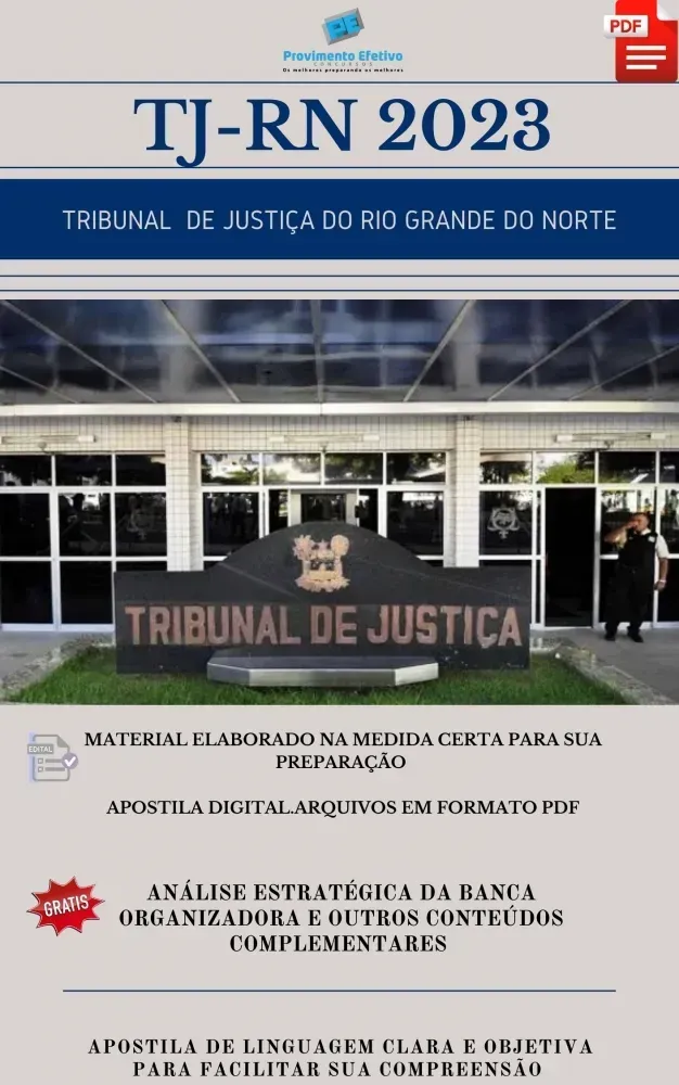 Apostila TJ RN Analista Contabilidade Ano 2023 Imagem