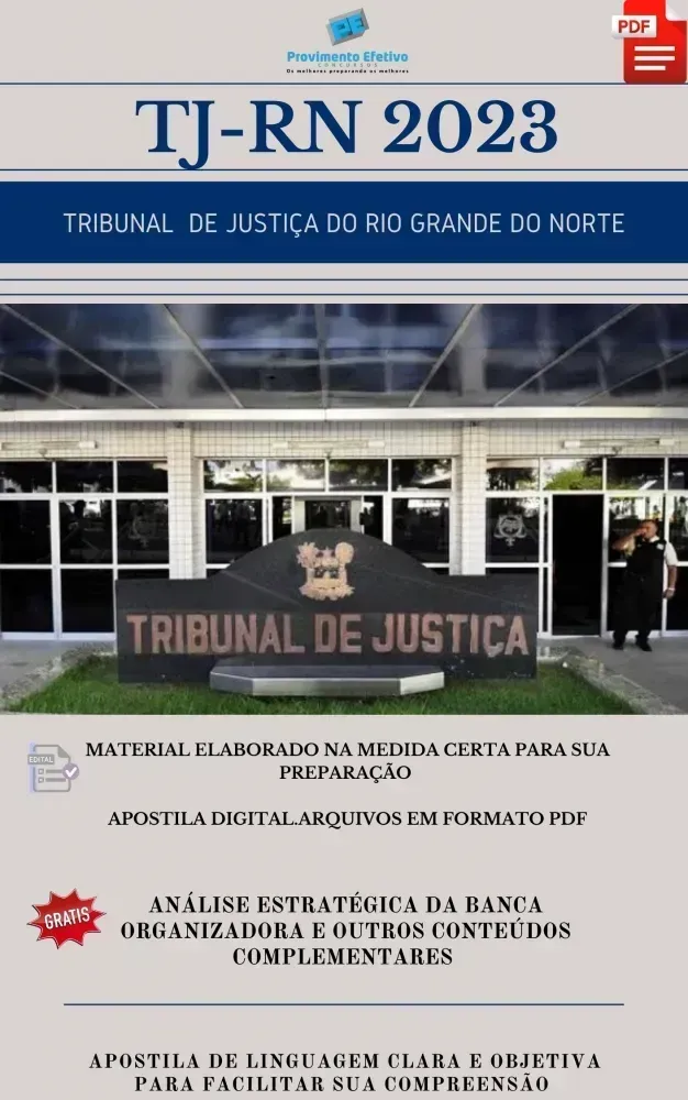 Apostila TJ RN Analista Psicologia Prova 2023 Imagem