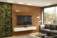 Painel Ripado 2.20 com Kit Gaveta + Módulo  1m largura 3 metros