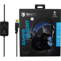 Headset Gamer Sades Locust Plus - Preto e Azul -  PS4/PC - Foto 6