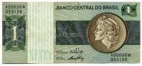 C129a - *Asterisco - 1 Cruzeiro - Cédula de Reposição - Série A00030* - Data: 1970 - MBC/SOB