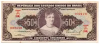 C090 - 50 Cruzeiros - 2° Estampa - Série 188 - Princesa Isabel - Data: 1954 - MBC/SOB