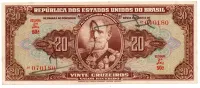 C083 - 20 Cruzeiros - 2° Estampa - Série 50 - Autografada / Assinada a Mão - Marechal Deodoro da Fonseca - Data: 1950 - SOB