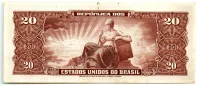 C083 - 20 Cruzeiros - 2° Estampa - Série 152 - Autografada / Assinada a Mão - Marechal Deodoro da Fonseca - Data: 1950 - SOB - Foto 2
