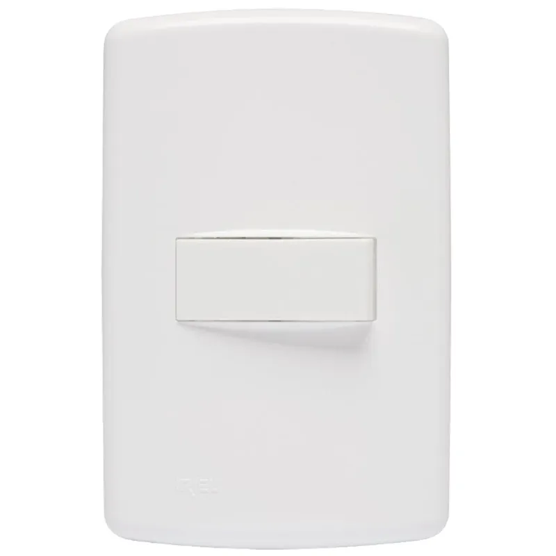 Ilumi Conjunto 1 Interruptor simples com espelho placa 4x2