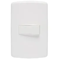 Ilumi Conjunto 1 Interruptor simples com espelho placa 4x2